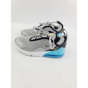 Nike Air Max 270 Boys Sneakers, Grey/Blue/Yellow, Size 13C